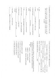 English Worksheet: Third Person Complete Exercise