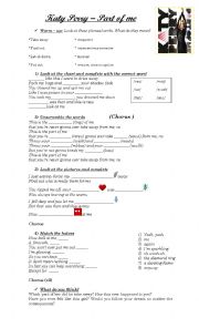 English Worksheet: Katy Perry - Part of me