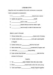 English Worksheet: wish