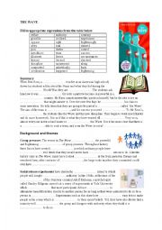 English Worksheet: The Wave