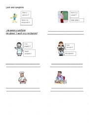 English worksheet: present simple