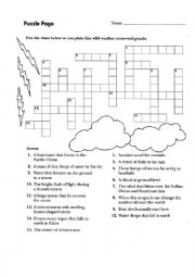 English Worksheet: Weather