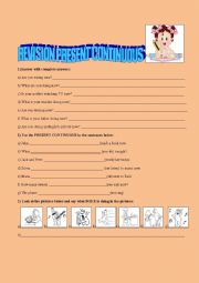 present continuous revision