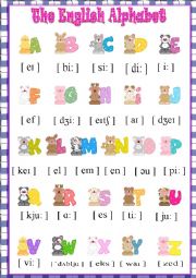 English Worksheet: The English Alphabet