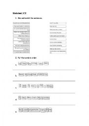 English Worksheet: Excercises 