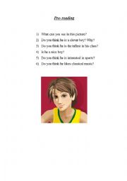 English Worksheet: Superlative form and reading comprehension