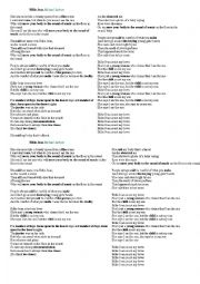 English Worksheet: Billie Jean by Michael Jackson (song)