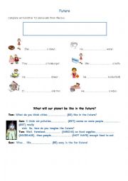 English worksheet: Future