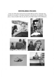 English Worksheet: Writing About Pictures