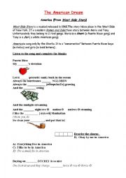 English Worksheet: West side story