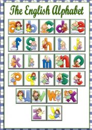 English Worksheet: The English Alphabet