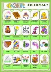 English Worksheet: Easter_pictionary