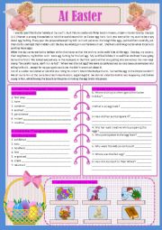 English Worksheet: Text_At Easter