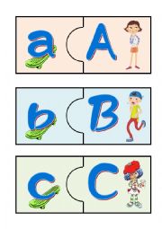 A-F alphabet puzzles