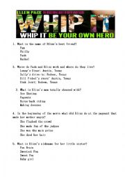 English Worksheet: Whip it!! (Film trivia quiz)