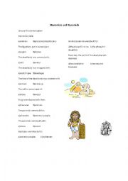 English Worksheet: The Egyptians