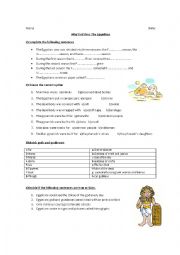 English Worksheet: The Egyptians 