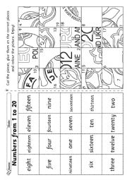 English Worksheet: Numbers with the Euro2012 (with key)
