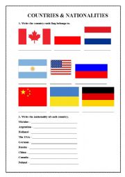 Countries and Nationalities