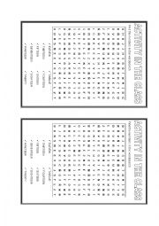 English Worksheet: Crossword numbers