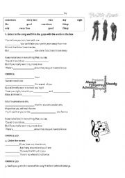 English Worksheet: Britney Spears Sometimes