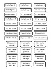 English Worksheet: Race against time