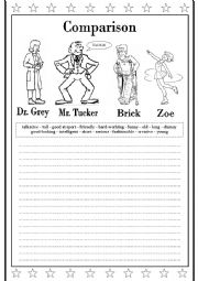 English Worksheet: Comparison