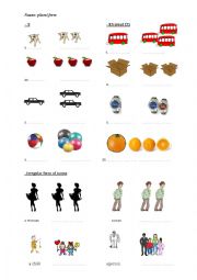 Regular and irregular plural forms of nouns