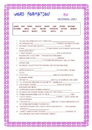 English Worksheet: Word formation  (ws 2)