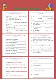 English Worksheet: Review Exercises