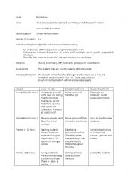 Elementary Lesson Plan