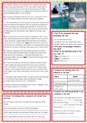 English Worksheet: a terrible cruise