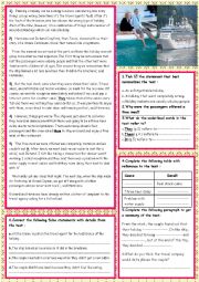 English Worksheet: a terrible cruise