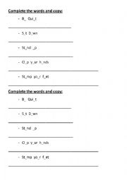 English Worksheet: Actions