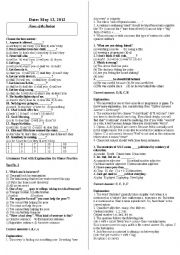 English Worksheet: Tag Question MCQ Test