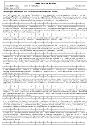 English Worksheet: Articles : A , An , The , Cross (X) Test