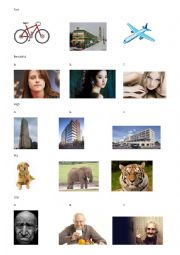 English Worksheet: compare the pictures