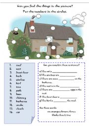 English Worksheet: FIND THINGS IN THE PICTURE