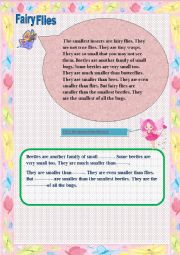 English Worksheet: fairyflies