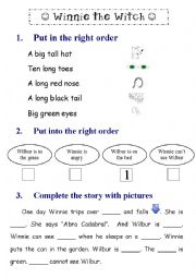 English Worksheet: Winnie the Witch - Tasks - Part 2