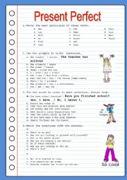 English Worksheet: PRESENT PERFECT