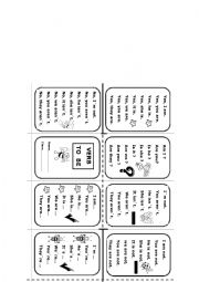 English Worksheet: Minibook To Be Verb