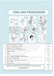 English Worksheet: Jobs and proffesions