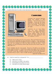 English Worksheet: Technology  & computers +6