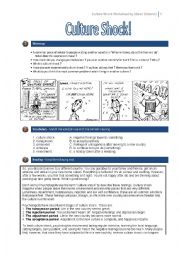 English Worksheet: Culture Shock!!