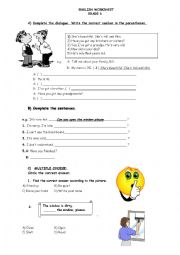 English Worksheet: 6th Grade Useful Worksheet 2