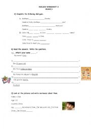 English Worksheet: Simple Present-Personal Pronouns-Countries-
