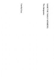 English Worksheet: Name the family members