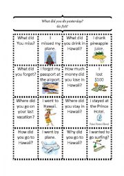 English Worksheet: Where did you go fish?