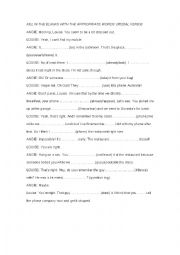 English Worksheet: Cloze text and transformations